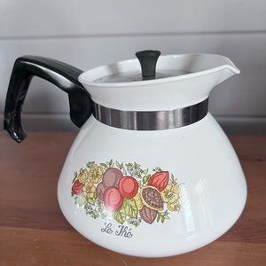 Vintage 1970’s Corning ware 6cup Spice of Life Le Th’e